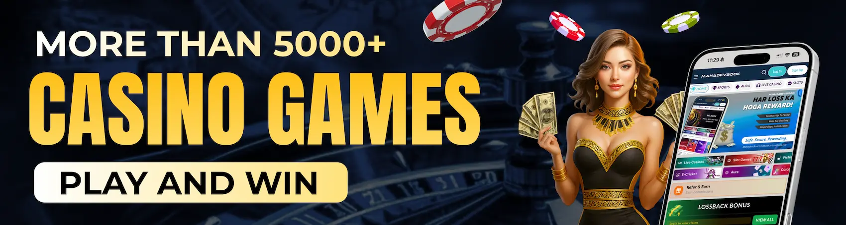 Play Live Casino And Win Big - MahadevBook